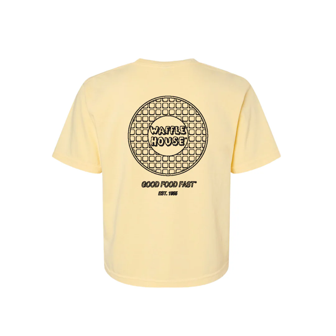 Waffle House Retro Logo - Cropped Boxy Tee - Image 3